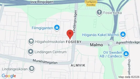 Lägenheter att hyra i Fosie - kort over placeringen