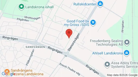 Lägenheter att hyra i Landskrona - kort over placeringen