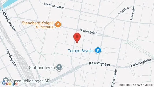 Lägenheter att hyra i Gävle - kort over placeringen