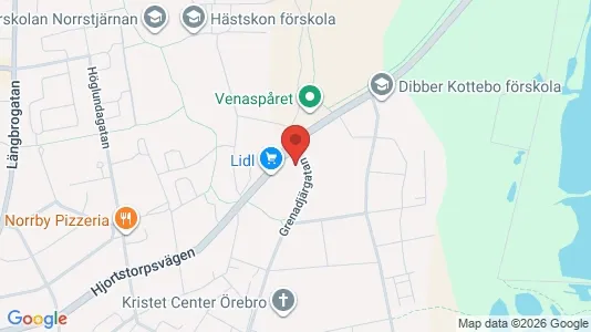 Lägenheter att hyra i Örebro - kort over placeringen