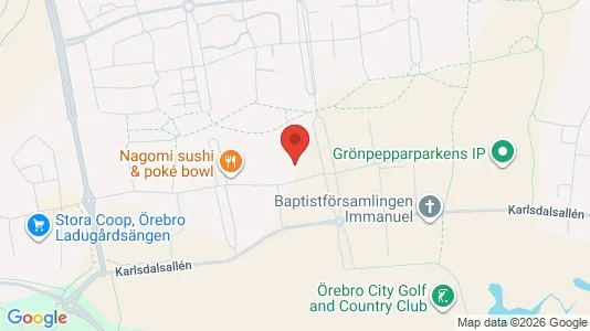 Lägenheter att hyra i Örebro - kort over placeringen