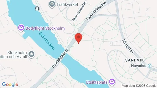 Lägenheter till salu i Solna - kort over placeringen