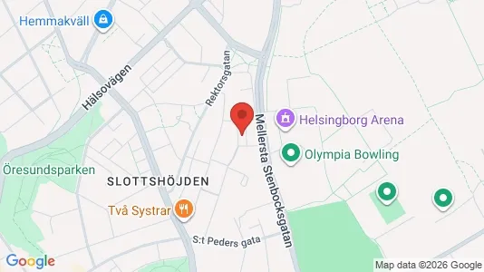 Lägenheter att hyra i Helsingborg - kort over placeringen