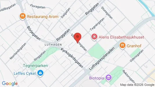 Lägenheter till salu i Uppsala - kort over placeringen