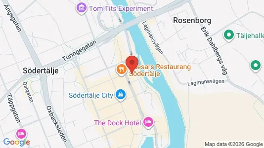 Lägenheter att hyra i Södertälje - kort over placeringen
