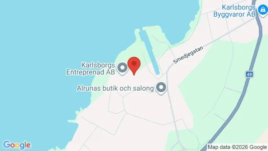 Bostadsrätter till salu i Karlsborg - kort over placeringen