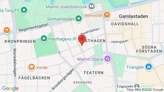 Lägenheter till salu i Malmö Centrum - kort over placeringen
