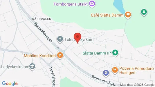 Lägenheter till salu i Lundby - kort over placeringen