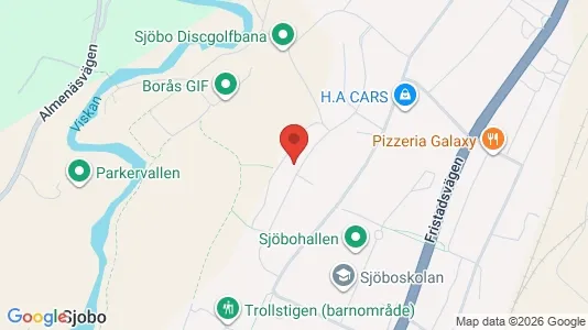 Lägenheter till salu i Borås - kort over placeringen