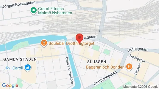 Lägenheter till salu i Malmö Centrum - kort over placeringen