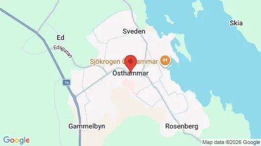 Fritidshus till salu i Östhammar - kort over placeringen