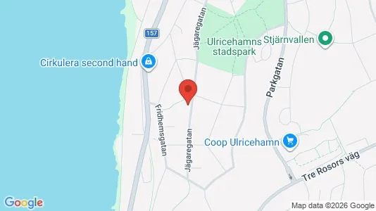 Lägenheter att hyra i Ulricehamn - kort over placeringen