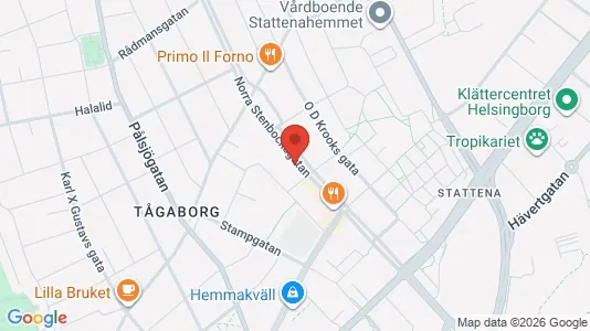 Lägenheter att hyra i Helsingborg - kort over placeringen