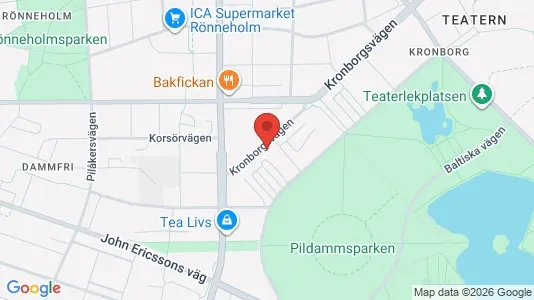 Lägenheter till salu i Malmö Centrum - kort over placeringen