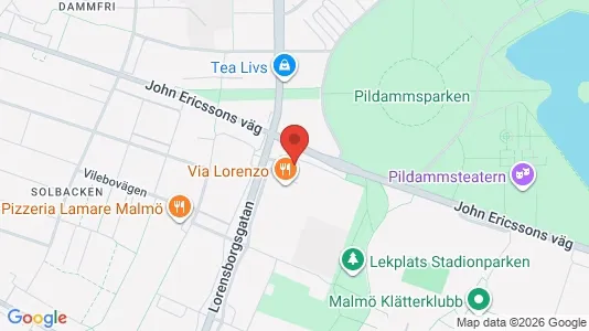 Lägenheter till salu i Malmö Centrum - kort over placeringen