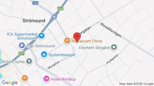 Lägenheter att hyra i Strömsund - kort over placeringen