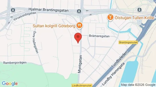 Lägenheter att hyra i Lundby - kort over placeringen
