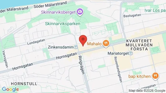 Lägenheter att hyra i Södermalm - kort over placeringen