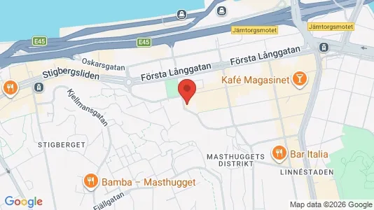 Lägenheter att hyra i Göteborg Centrum - kort over placeringen
