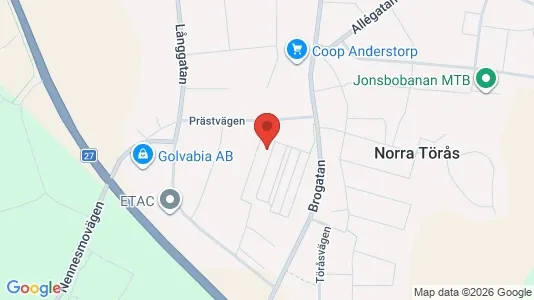 Lägenheter att hyra i Gislaved - kort over placeringen