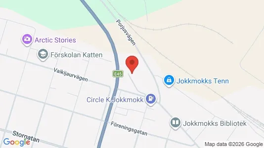 Lägenheter att hyra i Jokkmokk - kort over placeringen