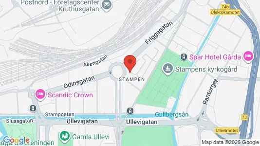 Lägenheter till salu i Göteborg Centrum - kort over placeringen