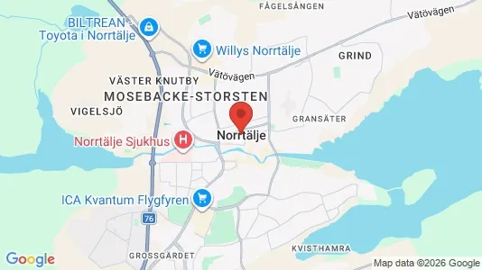 Fritidshus till salu i Norrtälje - kort over placeringen
