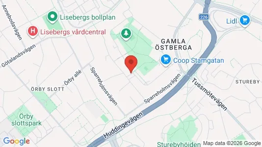Lägenheter att hyra i Söderort - kort over placeringen