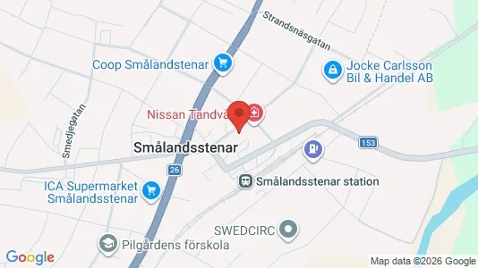 Lägenheter att hyra i Gislaved - kort over placeringen