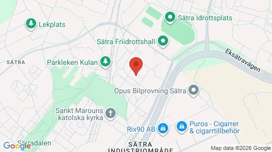 Bostadsrätter till salu i Söderort - kort over placeringen