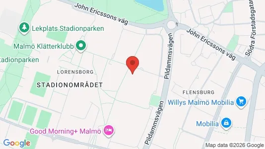 Lägenheter till salu i Malmö Centrum - kort over placeringen