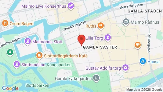 Lägenheter till salu i Malmö Centrum - kort over placeringen