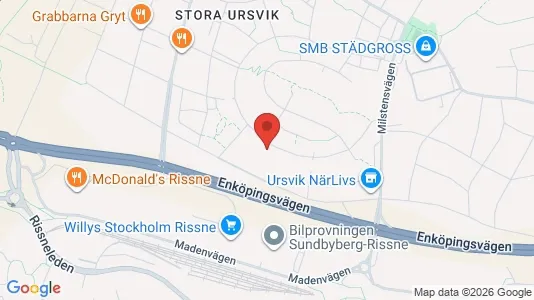 Lägenheter att hyra i Sundbyberg - kort over placeringen