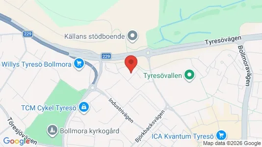 Lägenheter att hyra i Tyresö - kort over placeringen