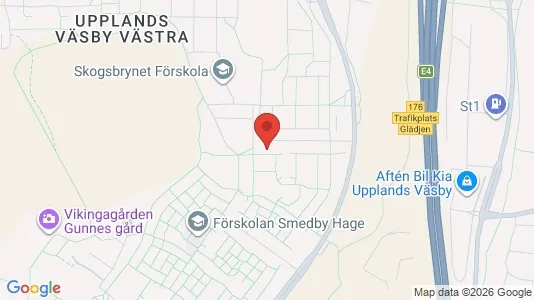 Lägenheter att hyra i Upplands Väsby - kort over placeringen