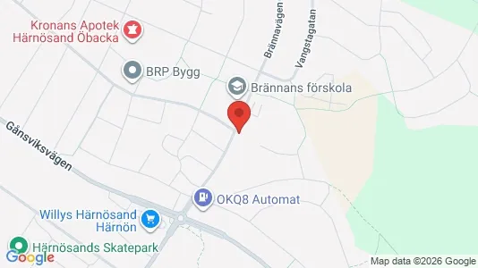 Lägenheter att hyra i Härnösand - kort over placeringen