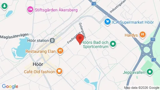 Lägenheter att hyra i Höör - kort over placeringen