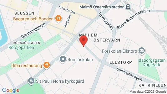 Lägenheter att hyra i Malmö Centrum - kort over placeringen
