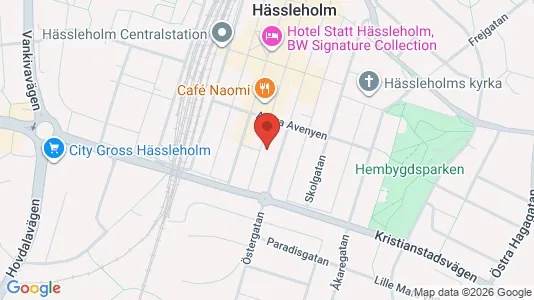 Lägenheter att hyra i Hässleholm - kort over placeringen