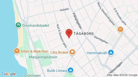 Lägenheter att hyra i Helsingborg - kort over placeringen