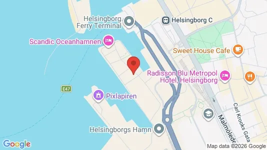 Lägenheter till salu i Helsingborg - kort over placeringen