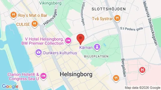 Lägenheter till salu i Helsingborg - kort over placeringen