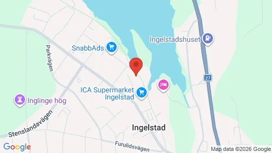 Lägenheter att hyra i Växjö - kort over placeringen