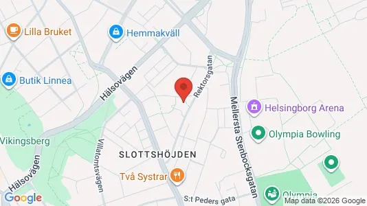 Lägenheter till salu i Helsingborg - kort over placeringen