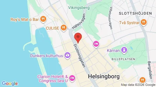 Lägenheter till salu i Helsingborg - kort over placeringen