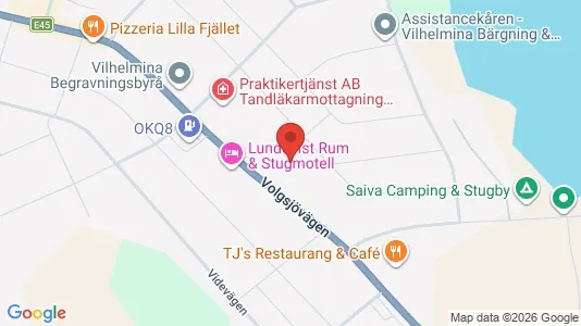Lägenheter att hyra i Vilhelmina - kort over placeringen
