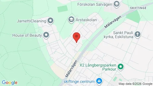 Lägenheter att hyra i Eskilstuna - kort over placeringen