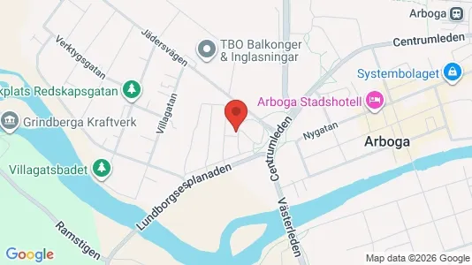 Lägenheter att hyra i Arboga - kort over placeringen