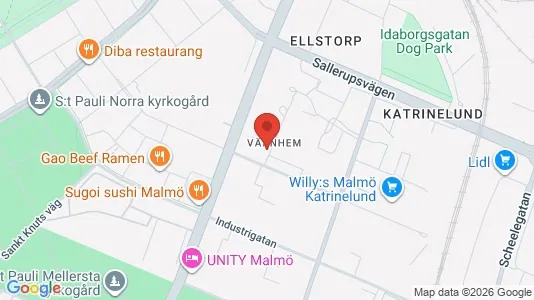 Lägenheter att hyra i Malmö Centrum - kort over placeringen