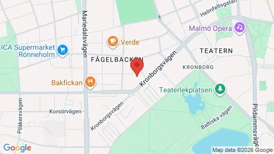 Lägenheter att hyra i Malmö Centrum - kort over placeringen